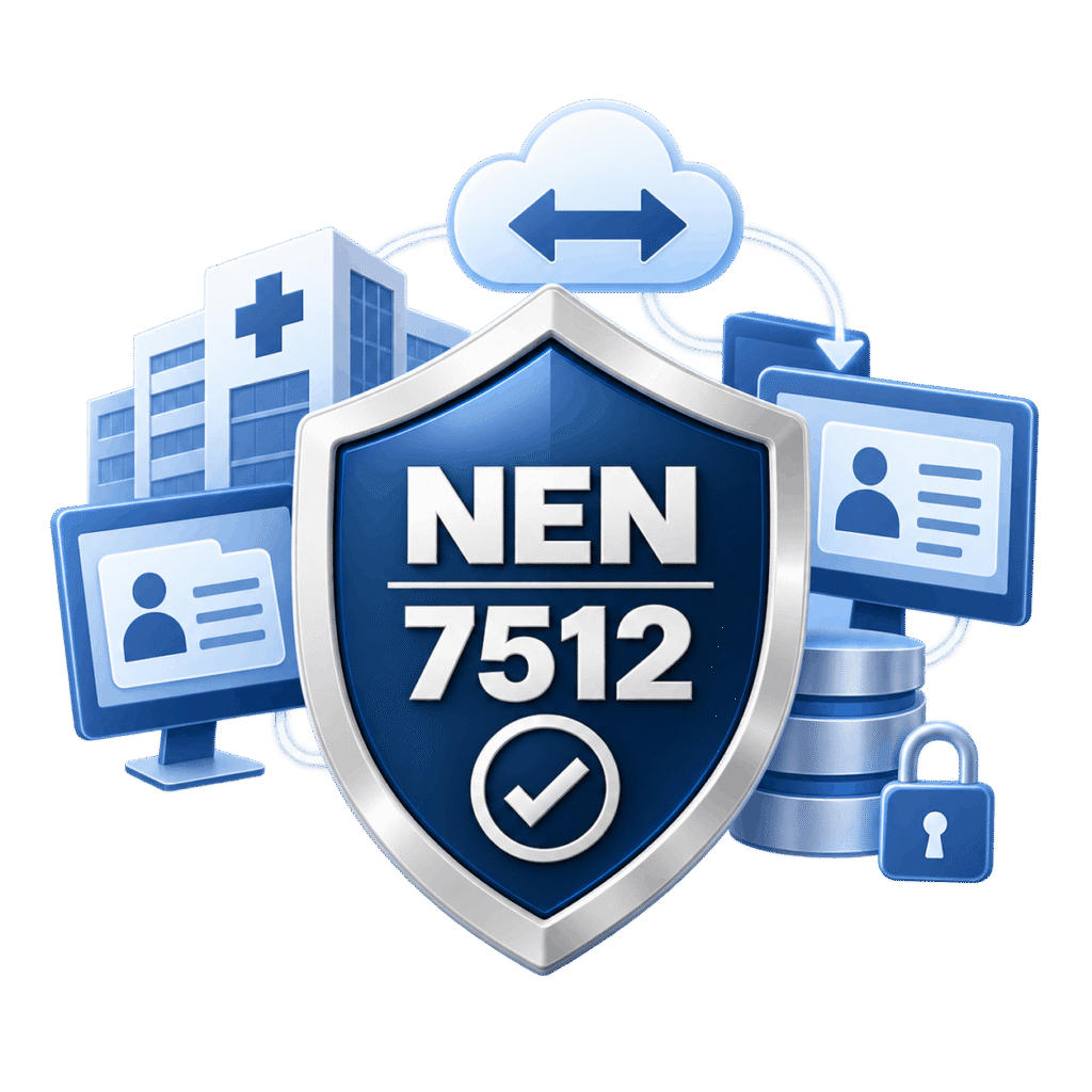 NEN 7512 Secure healthcare data interoperability standard mark