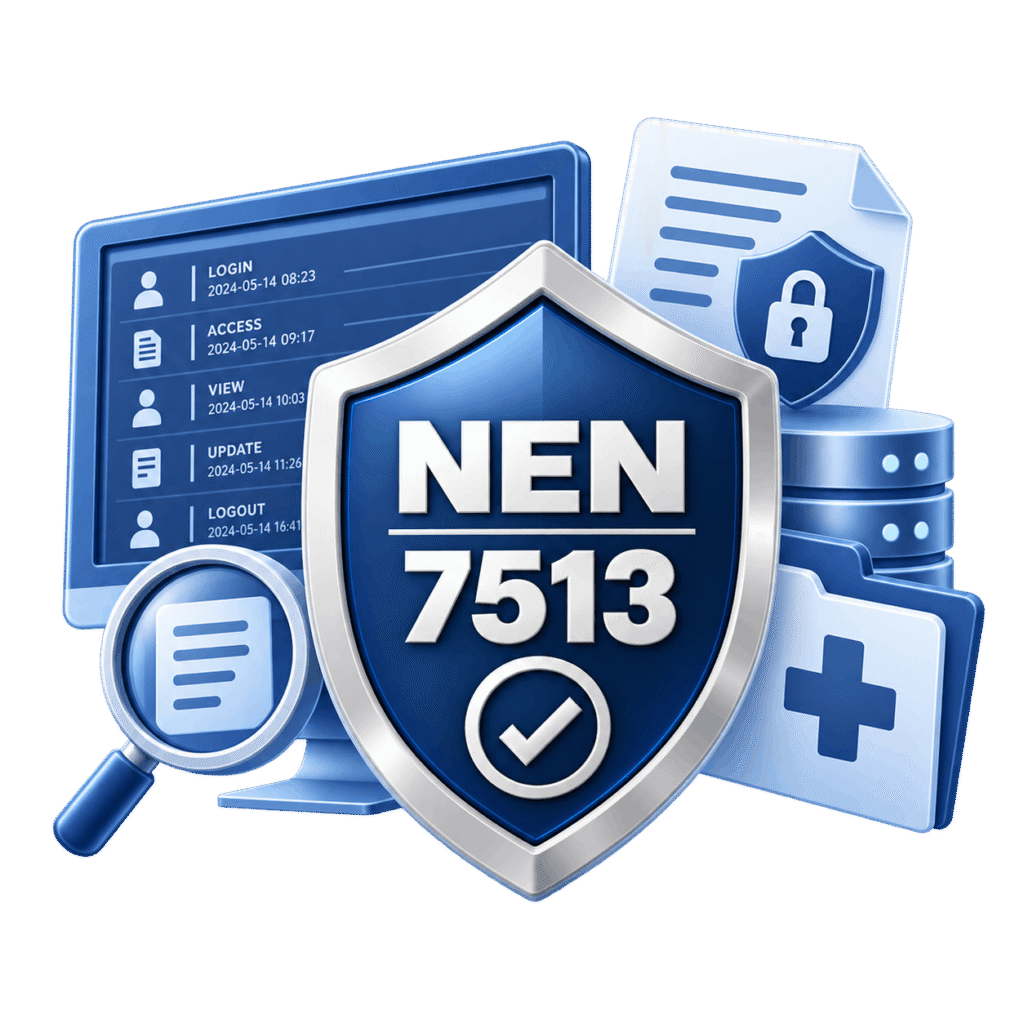 NEN 7513:2024 Logging of patient record access verification mark