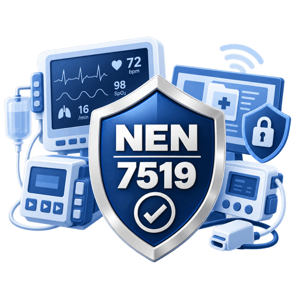NEN 7519 Cybersecurity for medical devices and MDR compliance mark