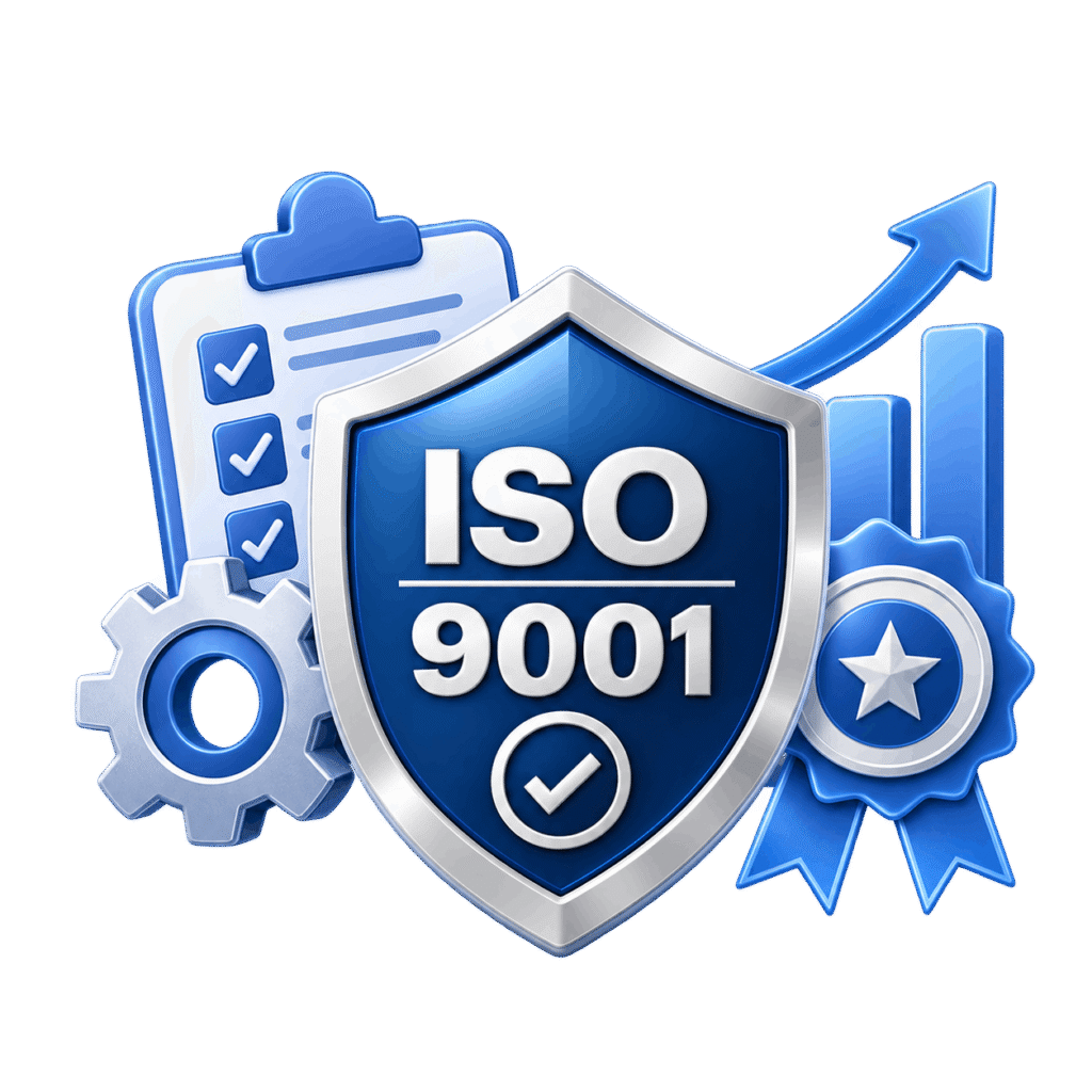 ISO 9001 Quality Management System (QMS) accredited certification